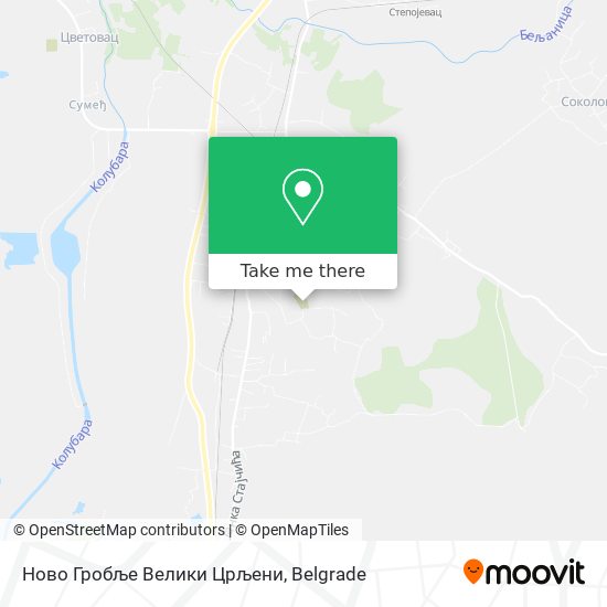 Ново Гробље Велики Црљени map