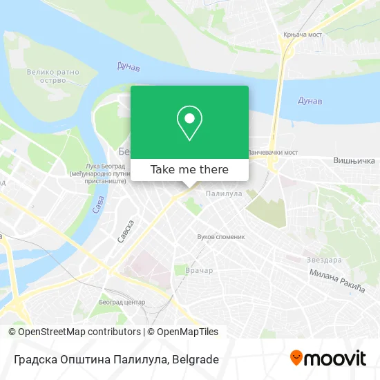 Градска Општина Палилула map
