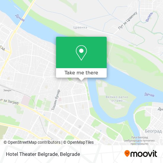 Hotel Theater Belgrade map