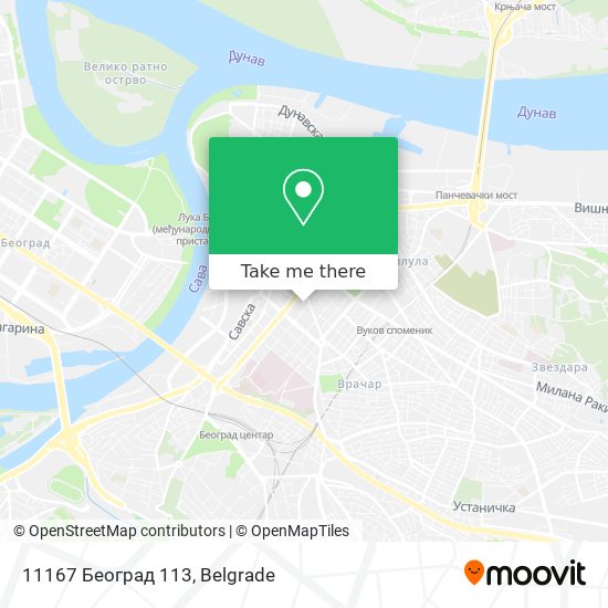 11167 Београд 113 map