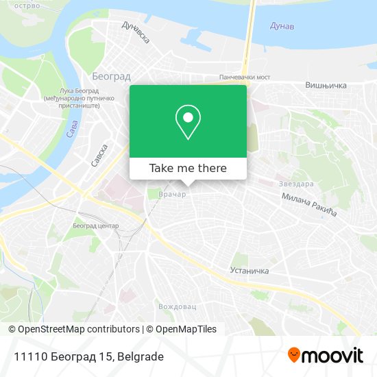 11110 Београд 15 map