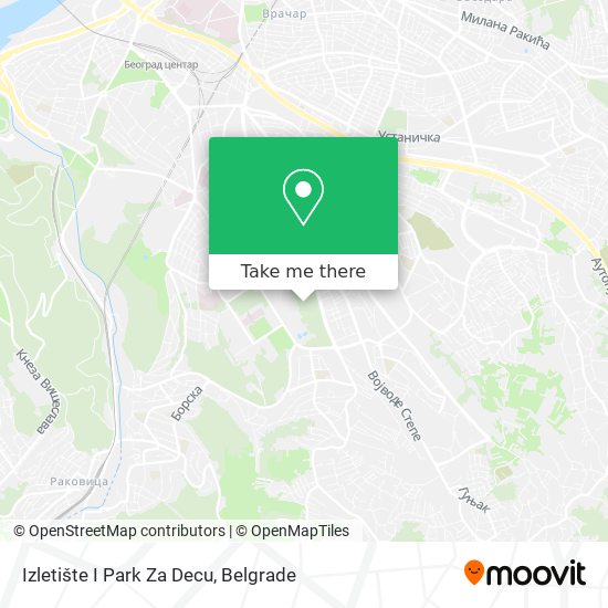 Izletište I Park Za Decu map