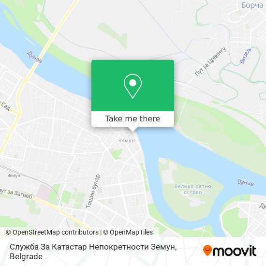 Служба За Катастар Непокретности Земун map