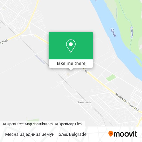 Месна Заједница Земун Поље map