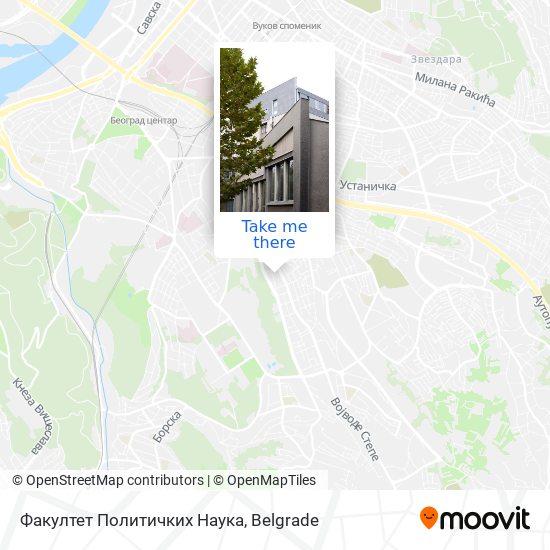 Факултет Политичких Наука map