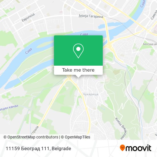 11159 Београд 111 map