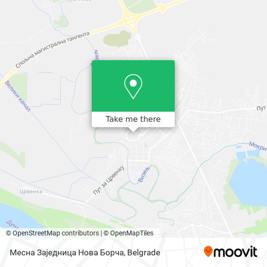 Месна Заједница Нова Борча map