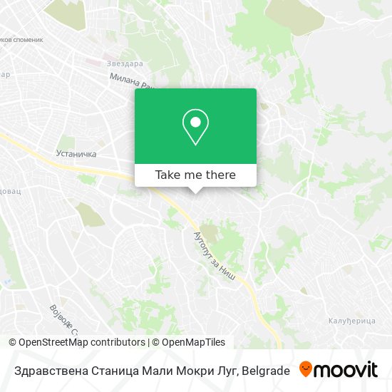 Здравствена Станица Мали Мокри Луг map