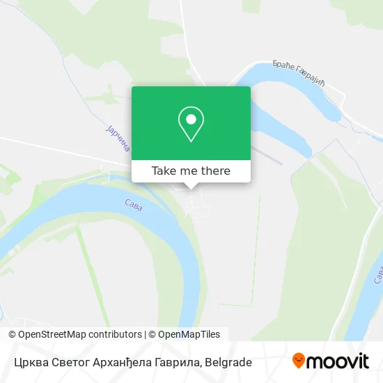 Црква Светог Арханђела Гаврила map