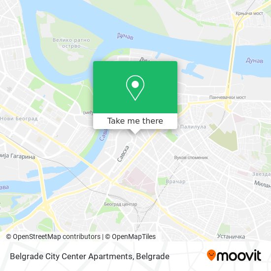 Belgrade City Center Apartments map