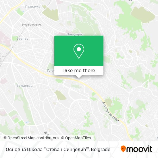 Основна Школа ""Стеван Синђелић"" map