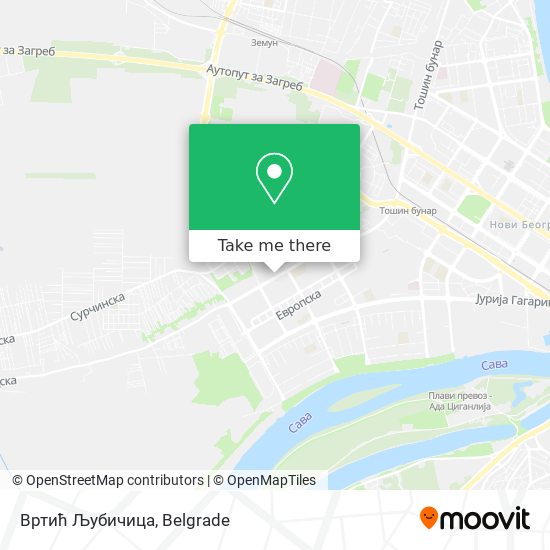 Вртић Љубичица map