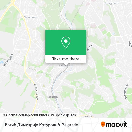 Вртић Димитрије Котуровић map