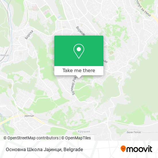 Основна Школа Јајинци map