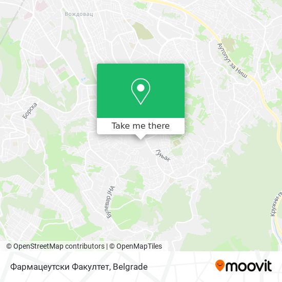 Фармацеутски Факултет map