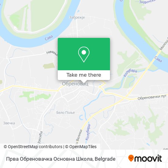 Прва Обреновачка Основна Школа map