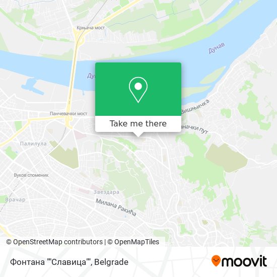 Фонтана ""Славица"" map