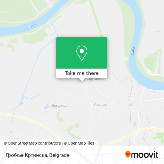 Гробље Кртинска map