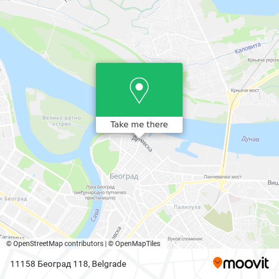 11158 Београд 118 map