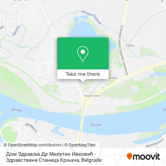 Дом Здравља Др Милутин Ивковић - Здравствена Станица Крњача map