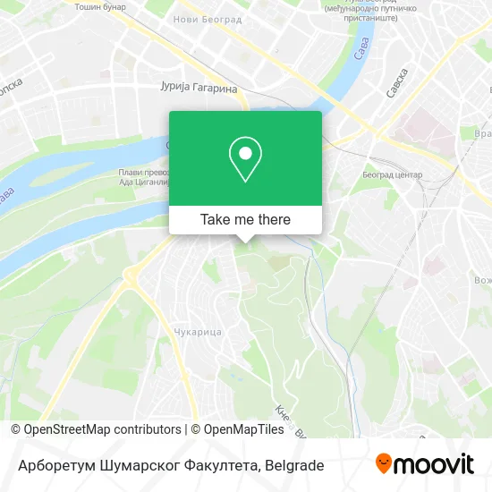 Арборетум Шумарског Факултета map