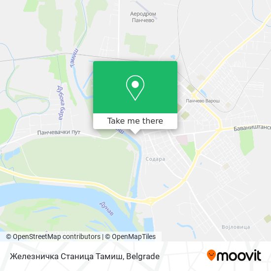 Железничка Станица Тамиш map