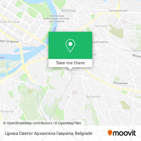 Црква Светог Архангела Гаврила map
