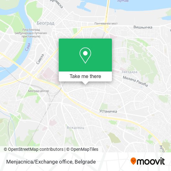 Menjacnica/Exchange office map