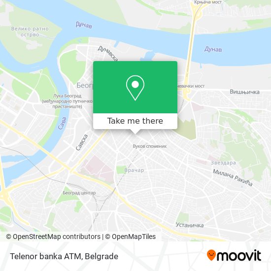Telenor banka ATM map