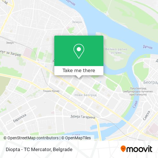 Diopta - TC Mercator map