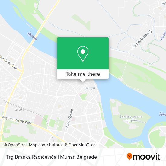 Trg Branka Radičevića | Muhar map