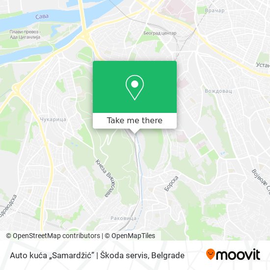 Auto kuća „Samardžić” | Škoda servis map