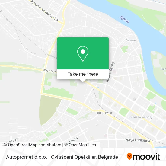Autopromet d.o.o. | Ovlašćeni Opel diler map