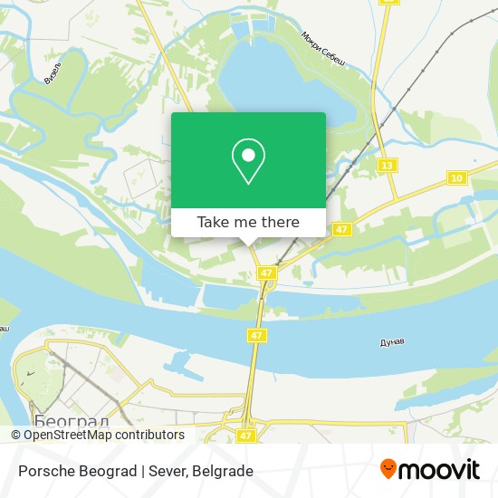 Porsche Beograd | Sever map