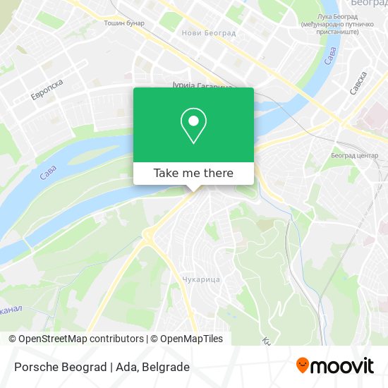 Porsche Beograd | Ada map