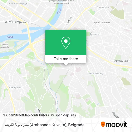 سفارة دولة الكويت (Ambasada Kuvajta) map