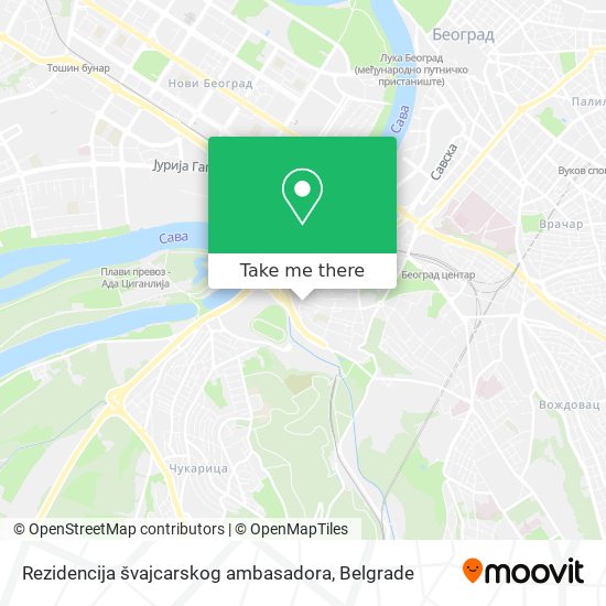 Rezidencija švajcarskog ambasadora map