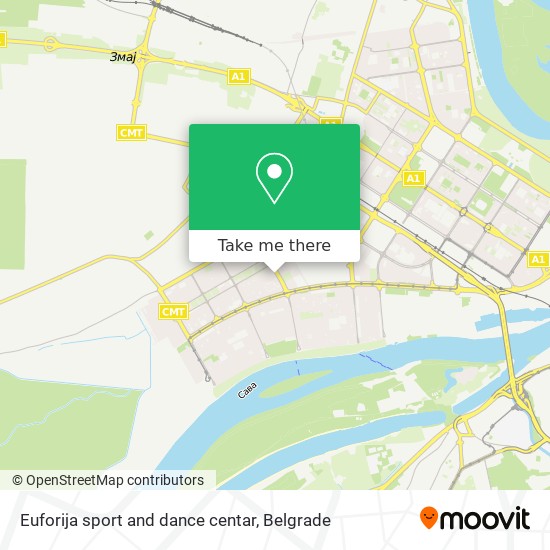 Euforija sport and dance centar map