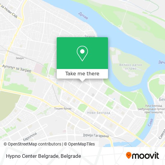 Hypno Center Belgrade map