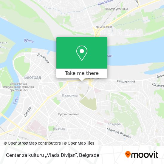 Centar za kulturu „Vlada Divljan” map