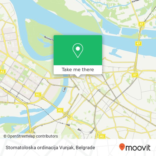 Stomatoloska ordinacija Vunjak map