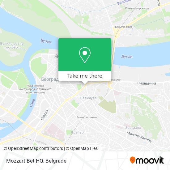 Mozzart Bet HQ map