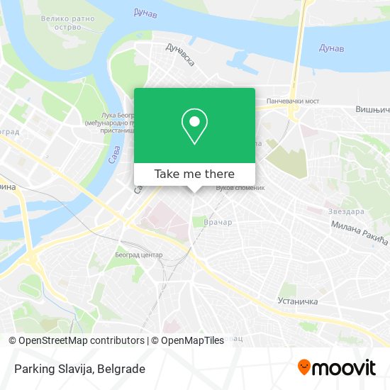 Parking Slavija map