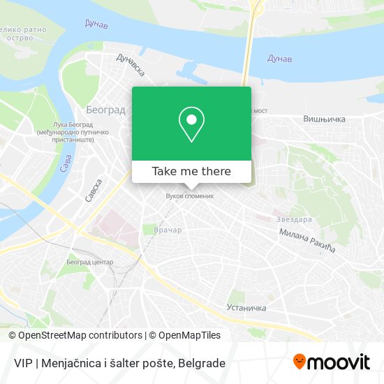 VIP | Menjačnica i šalter pošte map