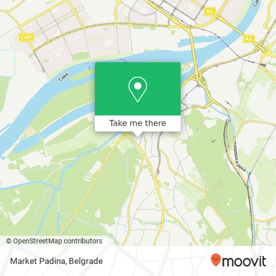 Market Padina map