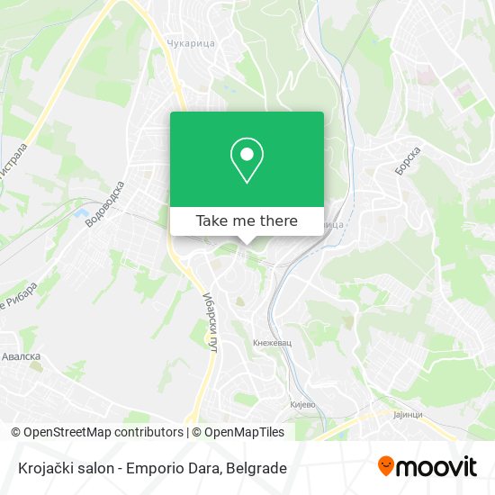 Krojački salon -  Emporio Dara map