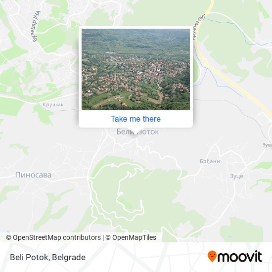 Beli Potok map