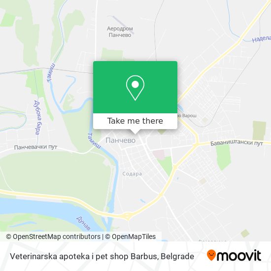 Veterinarska apoteka i pet shop Barbus map