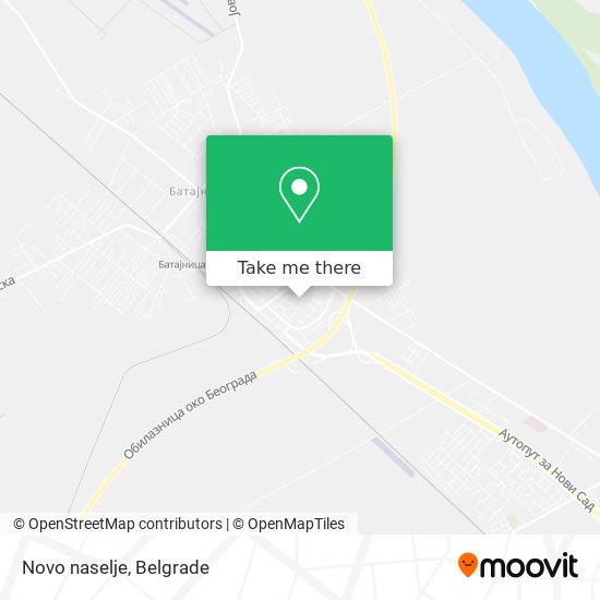 Novo naselje map