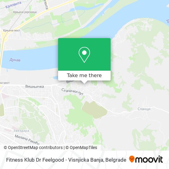 Fitness Klub  Dr Feelgood - Visnjicka Banja map